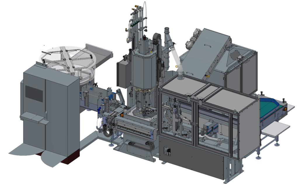 CAD Plan der Delabeling Anlage in 3D